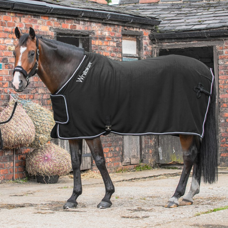 R160 Club Show Rug with Luxury Fluffy Lining in Black